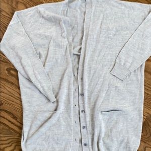 Jcrew size medium light grey cardigan